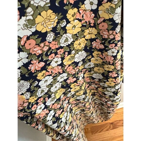 NWT Lulus It's a Perfect Pick Navy Blue Floral Print Cutout Maxi Dress Women’s L - Picture 10 of 10